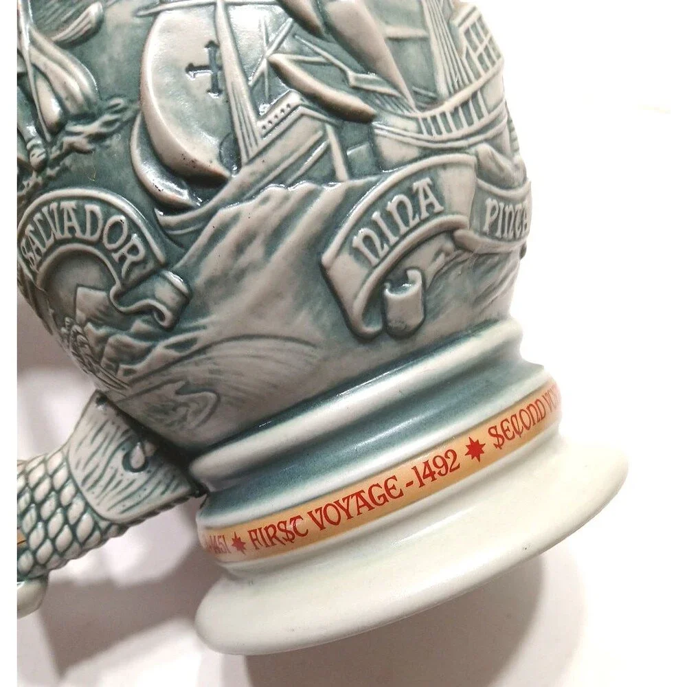 Vintage Avon 1992 Christopher Columbus New World Stein Made in Brazil #88413 - Picture 9 of 15